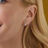 AMOR Sterling Silver Cubic Zirconia Drop Earrings