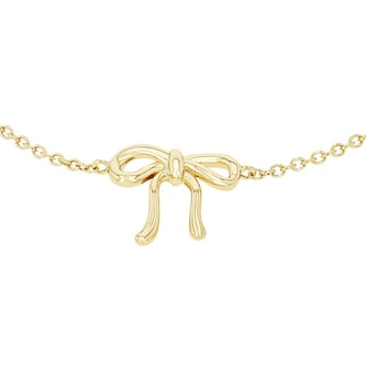 AMOR Yellow Gold Coloured Sterling Silver Bow Bracelet AMOR Yellow Gold Coloured Sterling Silver Bow Bracelet