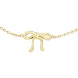 AMOR Yellow Gold Coloured Sterling Silver Bow Bracelet