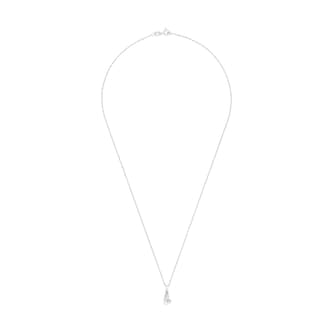 Amor Sterling Silver Pearl & Cubic Zirconia Pendant Necklace