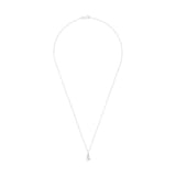 AMOR Sterling Silver Pearl & Cubic Zirconia Pendant Necklace