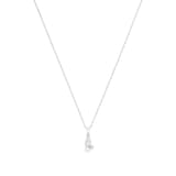 AMOR Sterling Silver Pearl & Cubic Zirconia Pendant Necklace