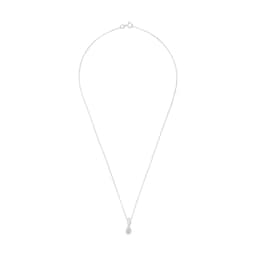 37970350 - Sterling Silver Cubic Zirconia Drop Pendant Necklace