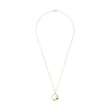 AMOR Yellow Gold Coloured Pearl & Cubic Zirconia Pendant Necklace