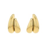 AMOR Yellow Gold Coloured Hoop Earrings