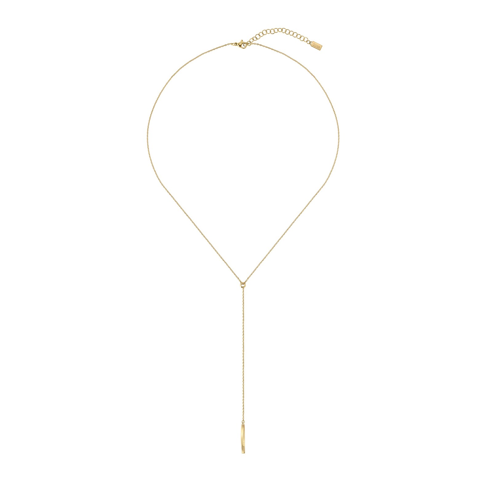 BOSS Signature Yellow Gold Coloured Necklace