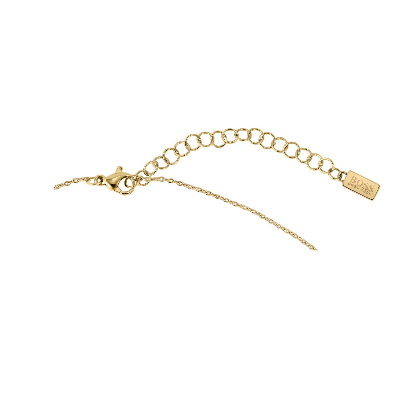 BOSS Signature Yellow Gold Coloured Necklace