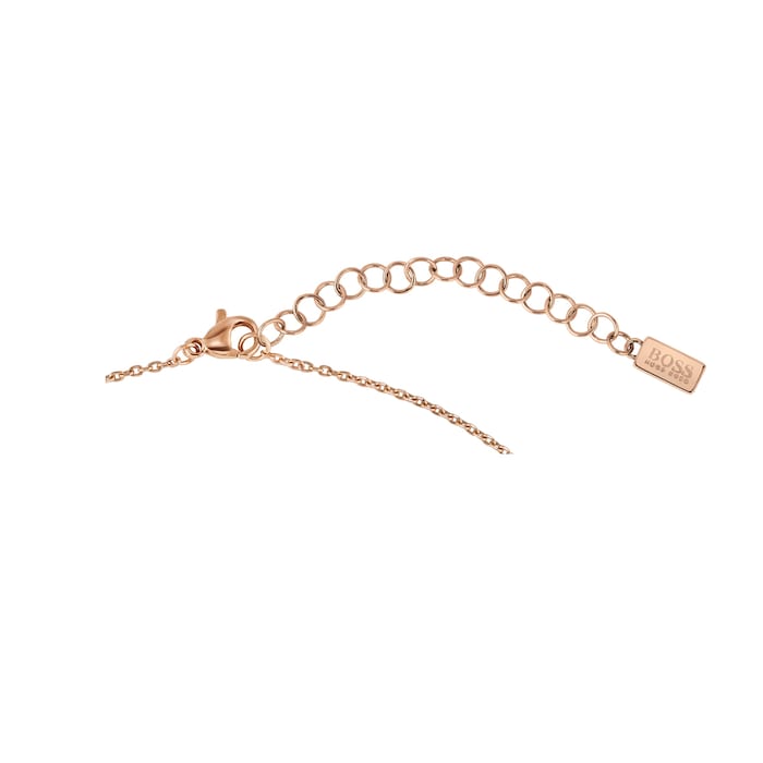 BOSS Insignia Rose Gold Coloured Necklace