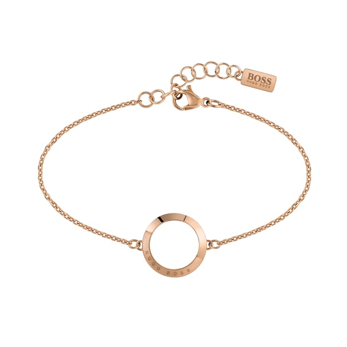 BOSS Ophelia Crystal Rose Gold Coloured Bracelet