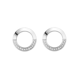 37990042 - Ophelia Crystal Stainless Steel Stud Earrings