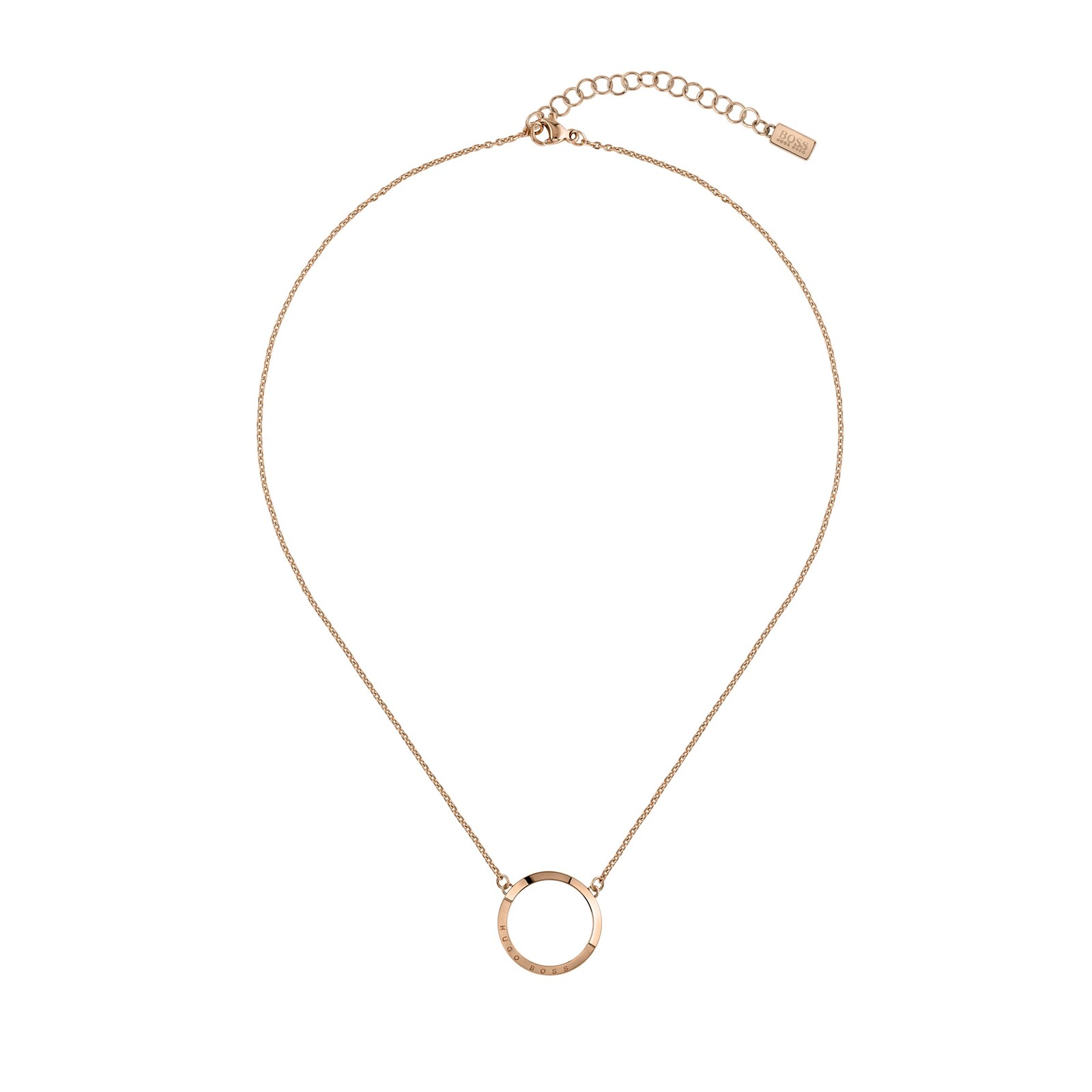 BOSS Ophelia Crystal Rose Gold Coloured Necklace