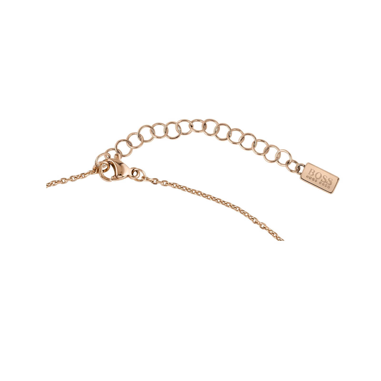 BOSS Ophelia Crystal Rose Gold Coloured Necklace