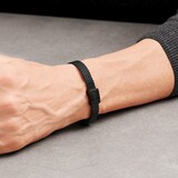 BOSS Mesh Essentials Black Plated Bracelet