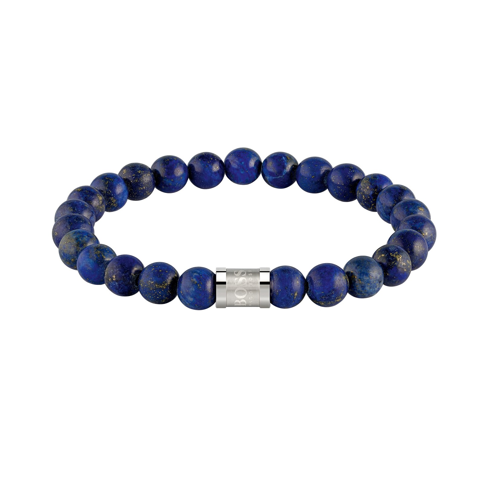 BOSS Beads Onyx & Stainless Steel Bracelet