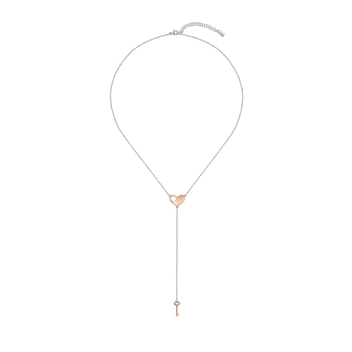 BOSS Soulmate Silver Gold Coloured Necklace