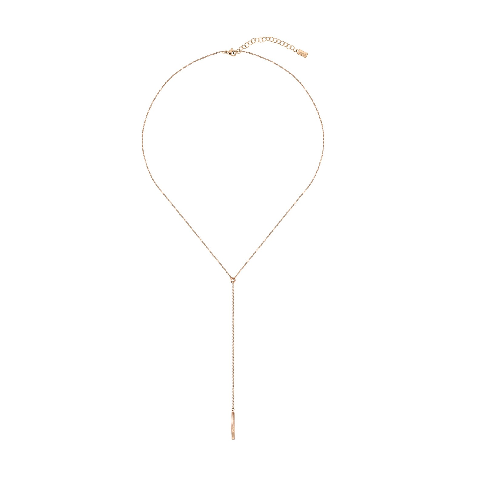 Hugo Boss Signature Rose Gold Coloured Necklace
