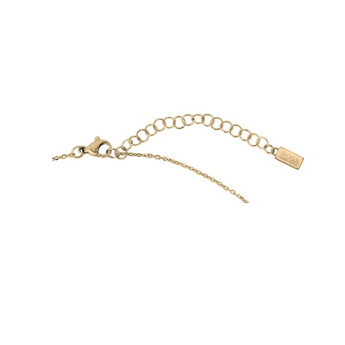 BOSS Signature Yellow Gold Coloured Necklace