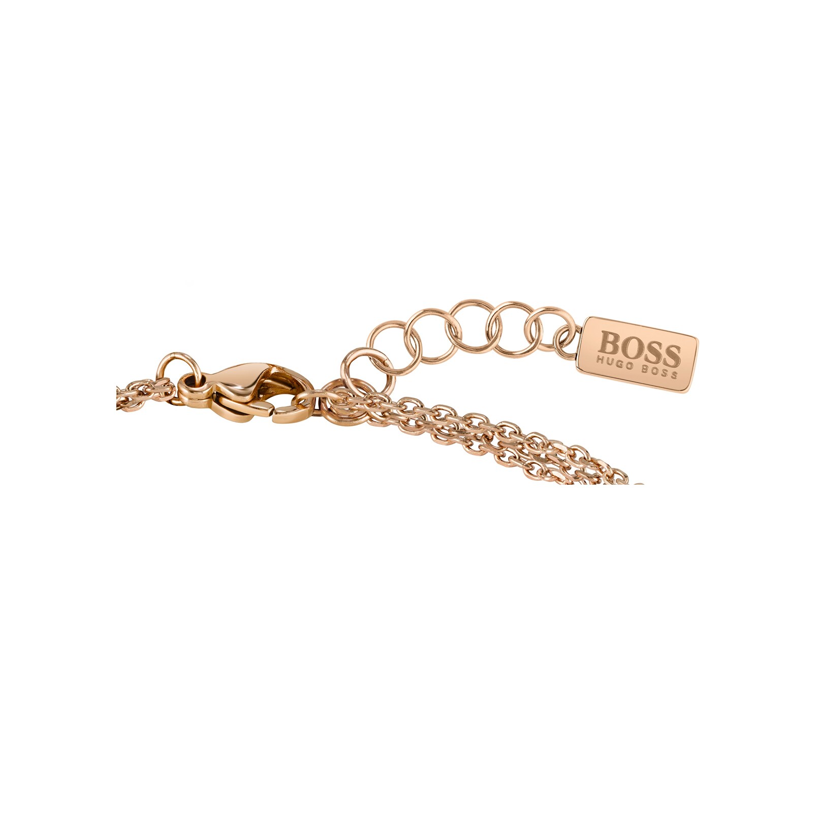 BOSS Rosette Rose Gold Coloured Bracelet
