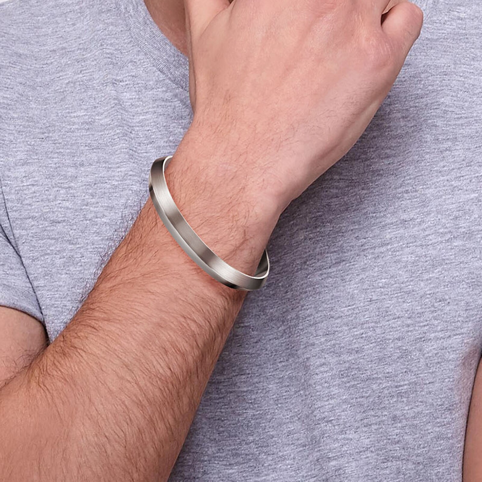 BOSS Stainless Steel Rooftop Bangle