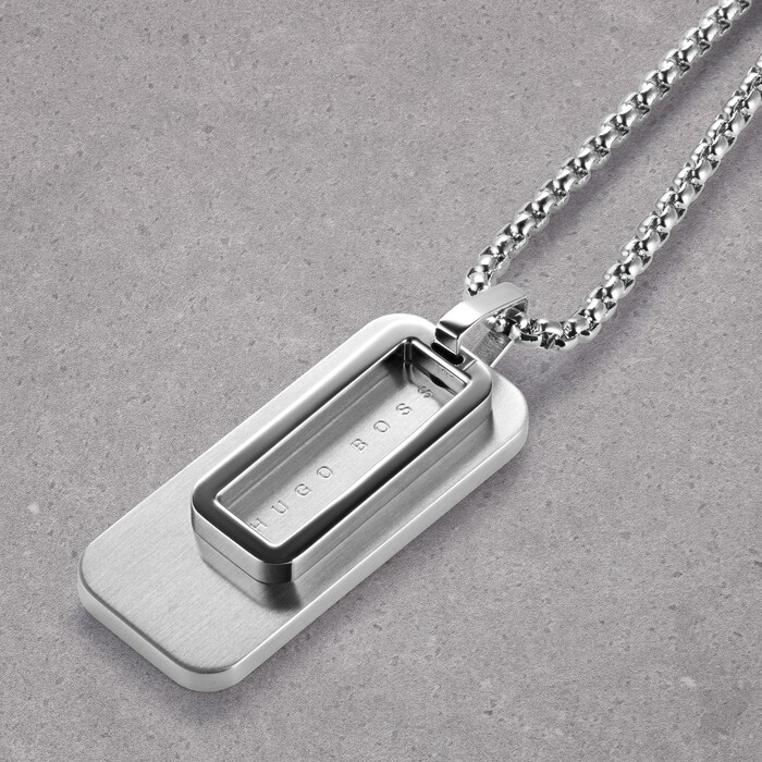 BOSS Dual Stainless Steel Double Pendant