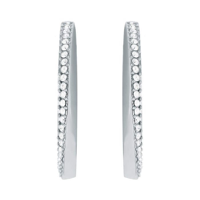 BOSS Signature Stainless Steel Hoop Earrings