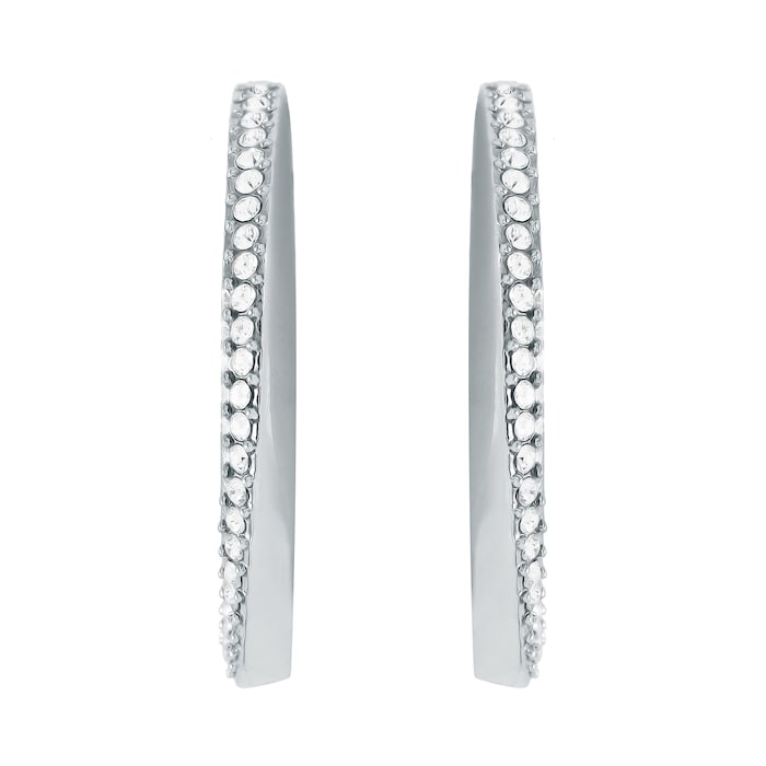 BOSS Signature Stainless Steel Hoop Earrings