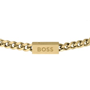 BOSS Gents BOSS Yellow Gold Coloured Chain Bracelet