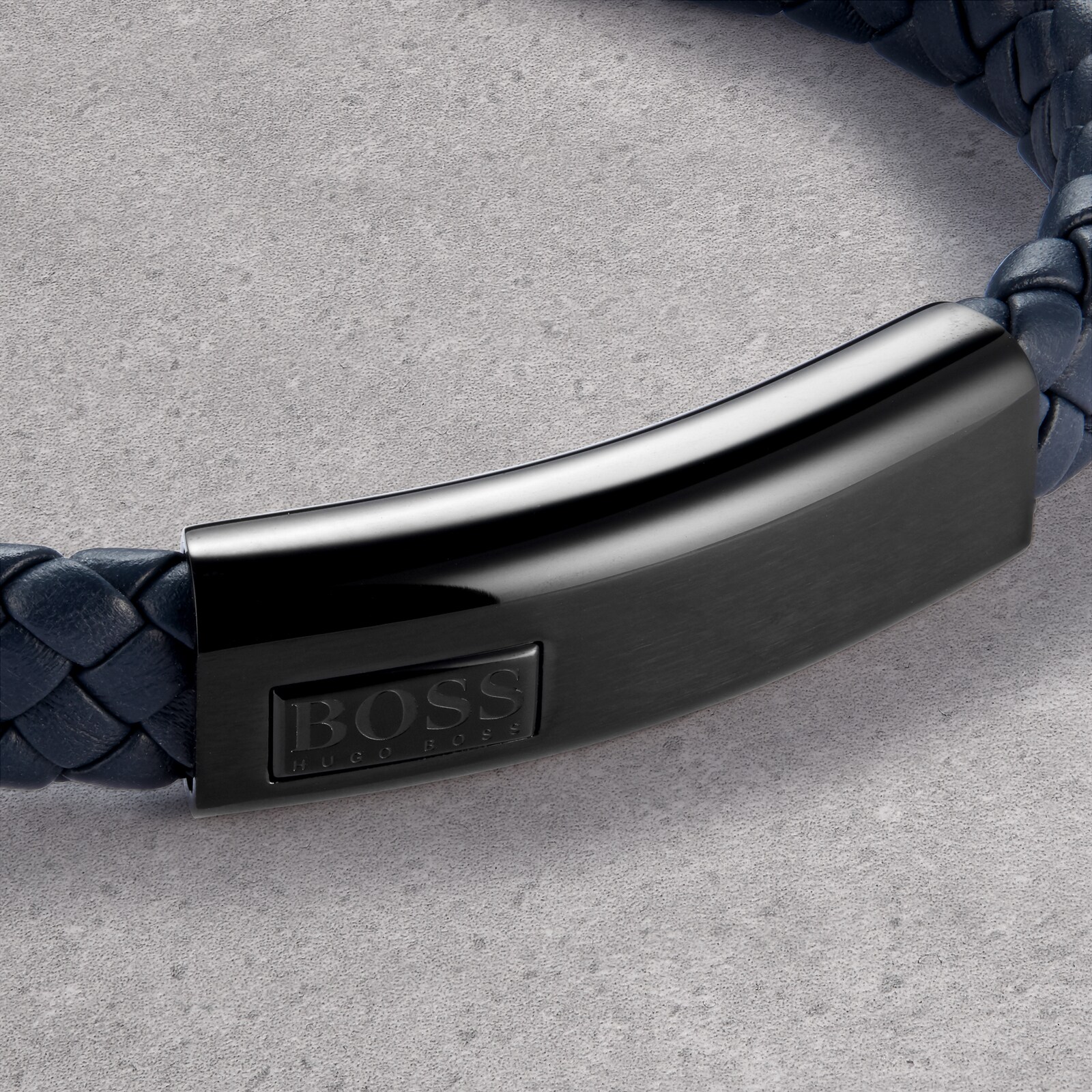 Boss blaine hotsell leather bracelet