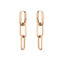 37990122 - Ladies BOSS Tessa Rose Gold Coloured Link Drop Earrings