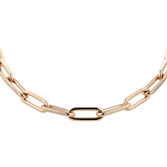 BOSS Tessa Rose Gold Coloured Link Necklace
