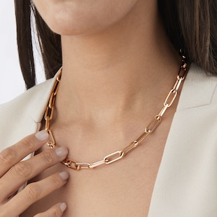 BOSS Ladies BOSS Tessa Rose Gold Coloured Link Necklace