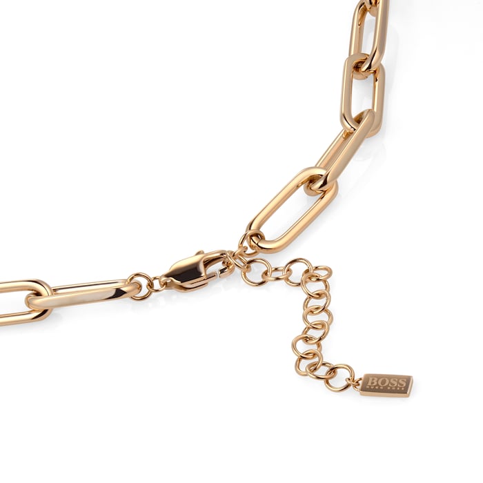 BOSS Tessa Rose Gold Coloured Link Necklace