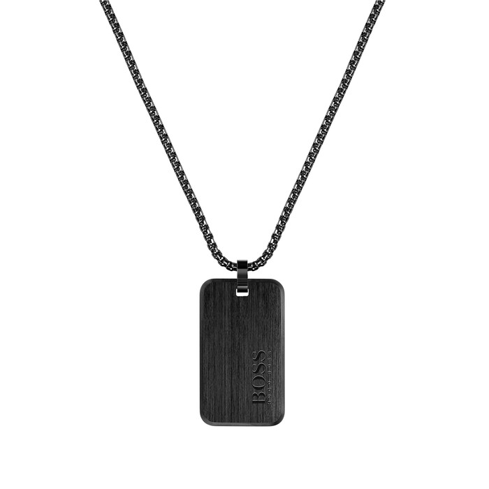 BOSS ID Black & Bronze Plated Pendant