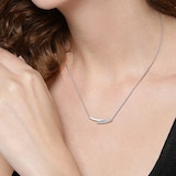 BOSS Ladies BOSS Saya Stainless Steel Crystal Necklace