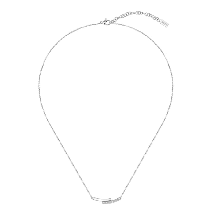 BOSS Ladies BOSS Saya Stainless Steel Crystal Necklace