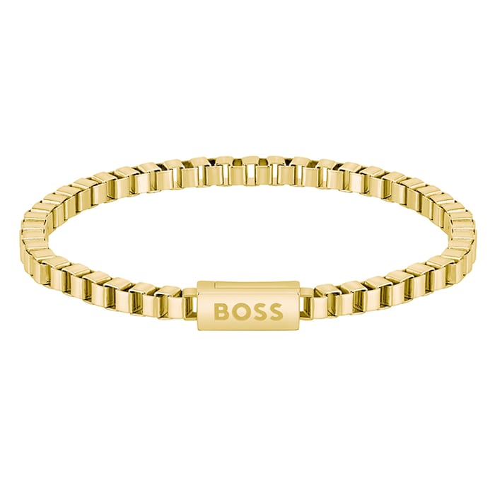 BOSS Gold Coloured Chain For him Bracelet