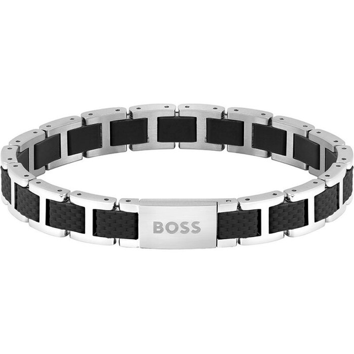 BOSS Mens Sarkis Stainless Steel & Silcone Box Set