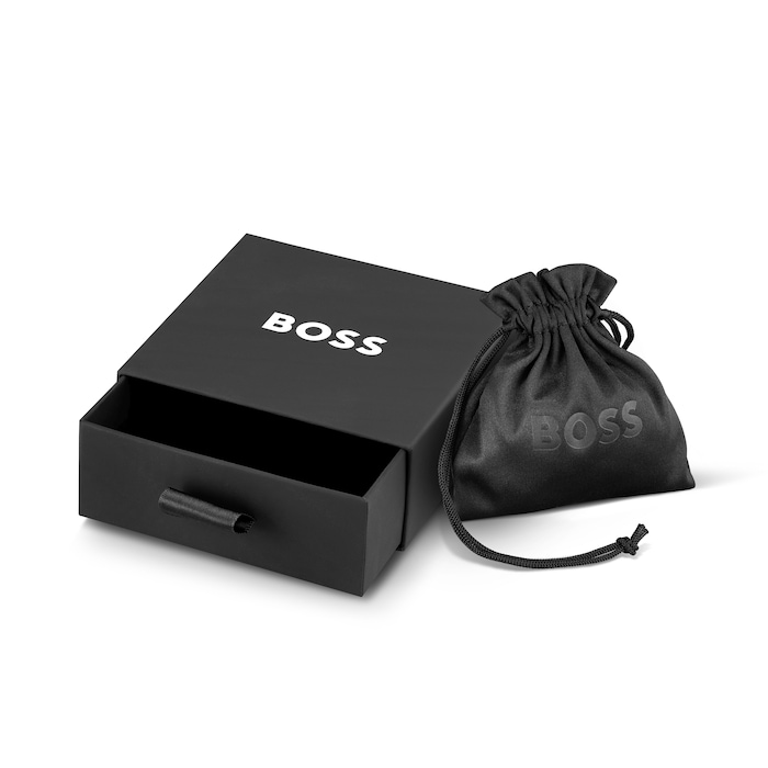 BOSS Mens Sarkis Stainless Steel & Silcone Box Set