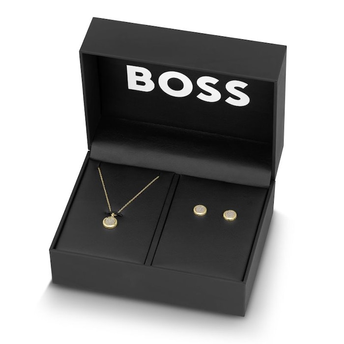 BOSS Yellow Gold Iron Plated Medallion Box Set