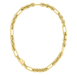 37990160 - Ladies BOSS Hailey Yellow Gold Coloured Link Chain Necklace