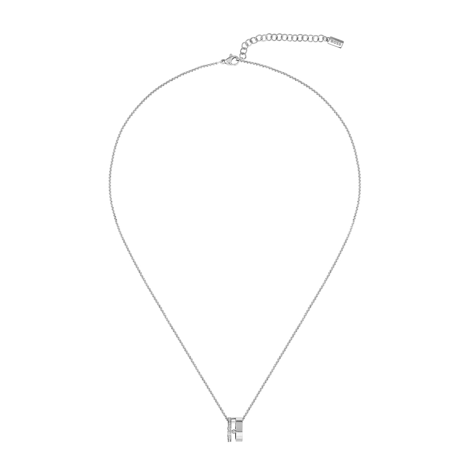 BOSS Lyssa Sterling Silver Chain Necklace 1580348 | Goldsmiths