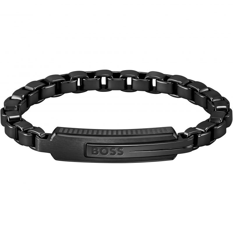 BOSS Mens Orlado Black Chain Bracelet