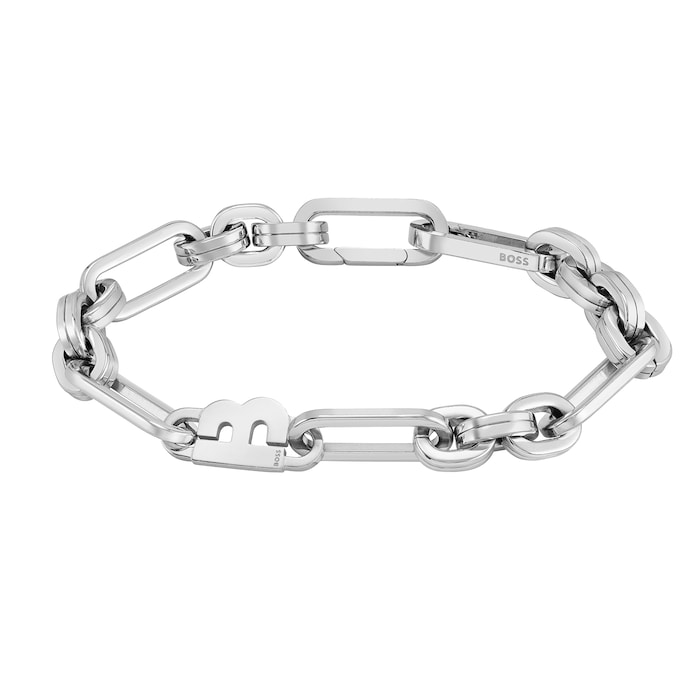 BOSS Ladies BOSS Hailey Stainless Steel Link Chain Bracelet