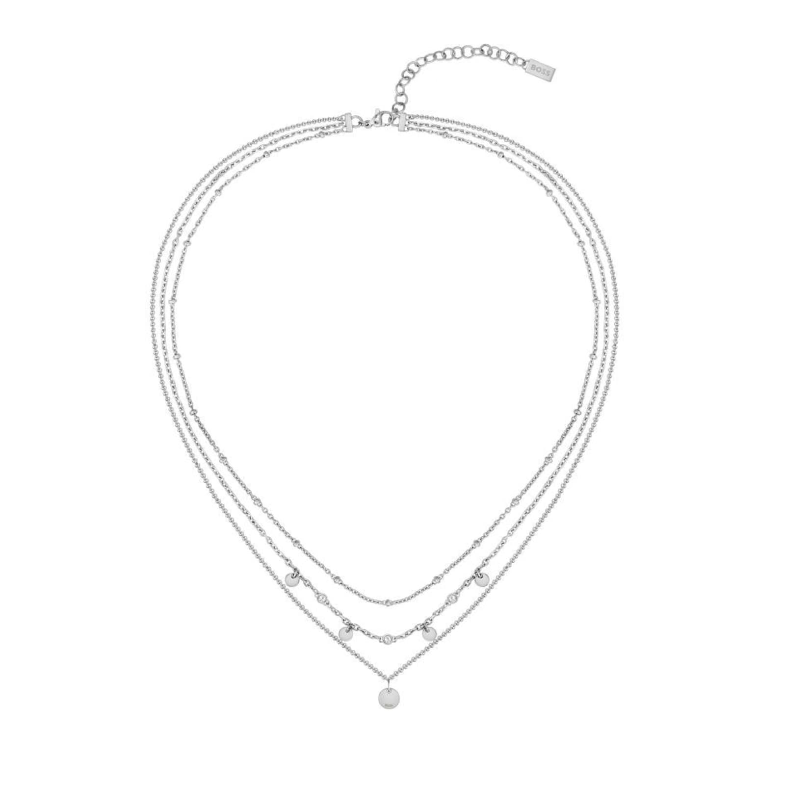 BOSS Ladies BOSS Iris Stainless Steel Multi Strand Necklace