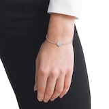 BOSS Ladies BOSS Stainless Steel Crystal Medallion Bracelet