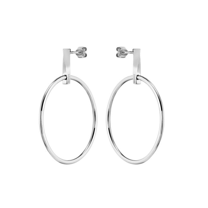 BOSS Stainless Steel Hoop Earrings