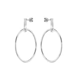 BOSS Stainless Steel Hoop Earrings