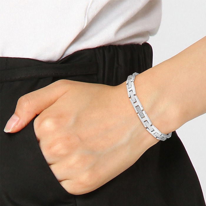 BOSS Ladies BOSS Thalia Stainless Steel Crystal Bracelet