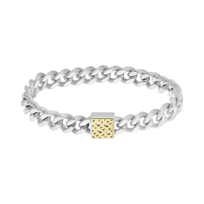 BOSS Caly Stainless Steel Stamped Link Bracelet