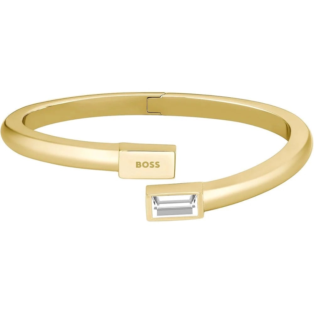 BOSS Ladies Clia Light Yellow Gold Coloured Crystal Bracelet